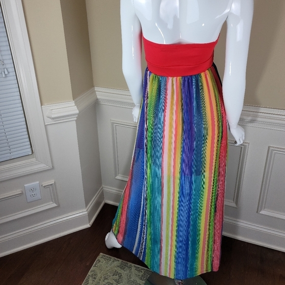 Body Central Stripe Halter‎ Dress - Picture 4 of 8